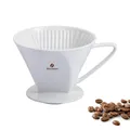 Westmark Porzellan-Kaffeefilter/Filterhalter, Filtergröße 4, Für bis zu 4 Tassen