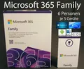 Microsoft Office 365 Family Box 6 Benutzer bis zu 5-Geräte / 1 Jahr PC/Mac DE/ML