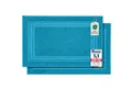 Komfortec Badematte Badvorleger aus 100% Baumwolle, 50x70 cm Duschvorleger, Waschbar Duschmatte, Frottee, Rechteckig, 600 g/m², 2er Set, Saugfähig & Schnelltrocknend