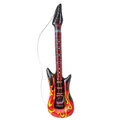W WIDMANN MILANO Party Fashion - Aufblasbare Gitarre, Länge circa 105 cm, Instrument, Luftgitarre, Mottoparty, Karneval