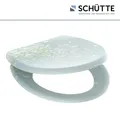 SCHÜTTE WC-Sitz, mit Absenkautomatik/Schnellverschluss, oval, Duroplast - bunt