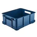 keeeper Aufbewahrungswännchen mit Tragegriffen, Euro-Box L, Procyclen, 20,5 l, Bruno Eco Line, Eco-Blau
