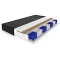 Deine Möbel 24 Taschenfederkernmatratze, Schwarz, Textil, H4, 140x200 cm, atmungsaktiv, antibakteriell, Schlafzimmer, Matratzen Shop, Matratzen, Taschenfederkernmatratzen