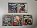 5x Playstation 3 USK 18 Spiele - Grand Theft Auto IV,Call Of Duty,The Last Of ..
