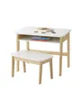 VERTBAUDET Schreibtisch + Hocker für Kindergarten, Schule, weiß