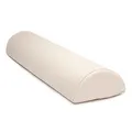 WellTouch Lagerungsrolle halbrund | Knierolle für Massageliegen | Lagerungskissen für Massage & Therapie | Kniehalbrolle in Größe S: 65 x 15 x 7,5 cm (Beige)