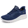 Skechers Damen Hands Free Slip-ins Bobs Squad Chaos-Current Muse Sneaker, Marineblau, 42 EU