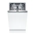 Bosch SPV6EMX09E Serie 6 Vollintegrierter Geschirrspüler, 45 cm, Smart Start, VarioFlex Korbsystem, Vario Schublade, DuoPower, Time Light, geprüfte Hygienequalität, Flaschenhalterung, Home Connect