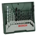 Bosch Zubehör Mini-X-Line Mixed-Set 5 Stein-, 5 Metall-, 5 Holzbohrer, 15-teilig - 2607019675 (15 Teile)