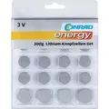 Conrad energy 20tlg. Lithium-Knopfzellen-Set (20 Stk., CR1025, CR1620, CR1632, CR2016, CR2025, CR2032, CR2430, CR2450) (650675)