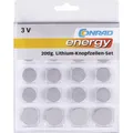 Conrad energy Knopfzellen-Set Je 2x CR1025, CR1620, CR1632, CR2016, CR2430, C...