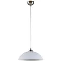 Lindby Pendelleuchte Valeria 9621039 Modern in Weiß aus Glas 1-flammig E27 Küchenleuchte