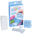 DIY MARKY - Anpassbarer Stempel für Kinder | Für Kinderkleidung und Gegenstände | Enthält Tinte für bis zu 1000 Abdrücke | Für alle Oberflächen | Komplettes Set mit Etiketten und Thermoband | Blau