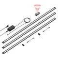 3er Set LED Unterbauleuchte SIRIS schwarz matt mit Bewegungsmelder flach 114cm