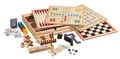 Philos Holz Spielesammlung 10 Spiele Spielsammlung Brettspiele Spielklassiker