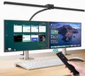 vatato Doppelkopf Schreibtischlampe LED, Dimmbar 24W 80CM Schreibtischlampe für 
