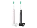 Philips 3100 Series HX3675 Zahnbürstenset - Black/Sugar Rose HX3675/15