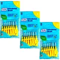 3x TePe Original Interdentalbürsten   0,7mm gelb- 8 Stück Zahnzwischenraumbürste