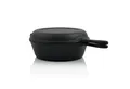 BBQ-Toro Kasserolle Gusseisen Topf mit Pfannendeckel, 4,4 Liter Stielkasserolle, Gusseisen