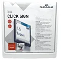 Türschild Durable Click Sign 172x172 cm Kunststoff Weiss Neu Büro Schild