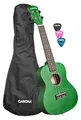 Cascha CUC104 Konzert Ukulele Linde Grün Linde Set Tasche Plektren Aquila
