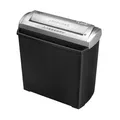 Fellowes FS-5S Aktenvernichter, 5 Blatt, Streifenschnitt, Sicherheitsstufe P1, Papiervernichter für Zuhause & Büro, Kindersicher, Kompakt, 11L Behälter, Schwarz