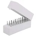 VETPW 30 Löcher Nagelbohrer Halter für Nagelfräser Bits Set, Staubdichter Nagelfräser Aufsätze Aufbewahrungsbox Organizer Container, Nagel Maniküre Zubehör (Nagelbohrer nicht Enthalten)