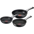 Tefal Unlimited On Pfannenset 3-teilig – Induktionspfannen mit Antihaftbeschicht - Schwarz