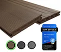 Endorphin® WPC Terrassendielen Komplettbausatz Hohlkammer Diele Braun 32 qm