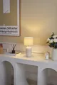 Pauleen Tischleuchte Charming Sparkle max.20W Crème Stoff/Keramik, ohne Leuchtmittel, E14