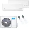 Midea Klimaanlage Solstice Multisplit Set 2 x 2,6 kW - Weiß
