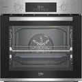 Beko BBIS12301XE b300 Einbau-Backofen 72 Liter, Multifunktionsofen mit 9 Funktionen, AeroPerfect, SteamAdd-Dampffunktion, SteamShine Reinigung, versenkbare Knebel, Edelstahl