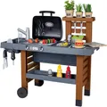 Smoby - Outdoor Gartenspielküche - inklusive Grill, Spülbecken