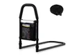 COSTWAY Bett - Aufstehhilfe, belastbar bis 136 kg, Bettgitter mit LED-Sensorlicht, Befestigungsgurt