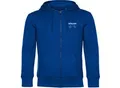 multifanshop Kapuzen Sweatshirt Jacke - München blau - Herzschlag - Druck weiß - Jacke