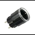 Shelly Plug S Gen3 Matter schwarz - kleiner smarter Stecker mit Bluetooth-Konnektivität und Leistungsmessung / Unterstützt bis zu 12 A 2500 W