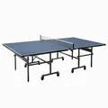 JOOLA Tischtennisplatte Inside 15 Tischtennistisch Indoor klappbar – Schneller Aufbau - inklusive Tischtennis Netz, blau, 274 x 152,5 x 76 cm