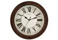 Holzwerk Wanduhr Vintage Retro Designer Quarzwanduhr (Nahezu lautloses Uhrwerk, analog, 35 cm)