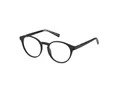 Timberland Rund Kunststoff Brillen in Matte Black für Unisex, Brille mit Sehstärke, optional mit Sonnenbrillen tönung oder Blaulichtfilter (Modell TB1826)