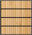 Wallario Möbelfolie/Aufkleber, geeignet für IKEA Malm Kommode mit 4 Schubfächern - Klebefolie Holzpanele hell