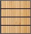 Wallario Aufkleber Möbelfolie Ikea Malm 4 Schub Holzpanele hell holz panel hell