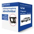 Auto Hak Anhängerkupplung abnehmbar für VW Tiguan Typ 5N AHK