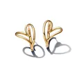Pandora Essence Organisch Geformtes Herz Creolen aus Sterling Silber mit vergoldeter Metalllegierung, 263807C00
