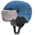 Atomic Savor Visor JR Skihelm mit Visier - Blue - Größe XS - Für Kinder & Jugendliche - Max. Stoßdämpfung - Active Aircon Belüftung - Brille mit High End-Verspiegelung