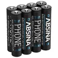 ABSINA 8X AAA Akku für Gigaset Telefon - NiMH Akku AAA für Telefon 800mAh - Akkus wiederaufladbar Gigaset CL660HX, A415, A400, C300, C430, C475, C530, AS690, E290, 520HX UVM - Aufladbare Batterien