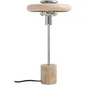 Lindby Tischlampe Branford 10041888 Retro Vintage Antik in Creme aus Metall 1-flammig E14 Wohnzimmerleuchte
