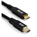 club3D USB-C-Displaykabel 2.00 m Schwarz CAC-1561