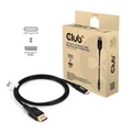 Club 3D USB Typ-C auf DP40 bidirektionales VESA zertifiziertes Kabel St./ St. 2m schwarz