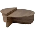 Skye Decor Couchtisch 100% MELAMINE COATED PARTICLE BOARD, 30 cm x 60 cm x 90 cm D1218 (Packung, 1-St., Großer Tisch: 90x60x30 cm (B/T/H). Kleiner Tisch: 85x30x35 cm), 2-teiliges Couchtisch-Set, modernes Design beige