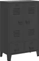 vidaXL Kleiderschrank Industrie-Stil Anthrazit 67x35x107 cm Stahl